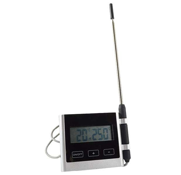 Thermomètre sonde - 25/+250°C - Four - Câble 1m - 4717 Saro - Thermomètre et Minuteur professionnel CHR - matériel cuisine pro - Cuistéo