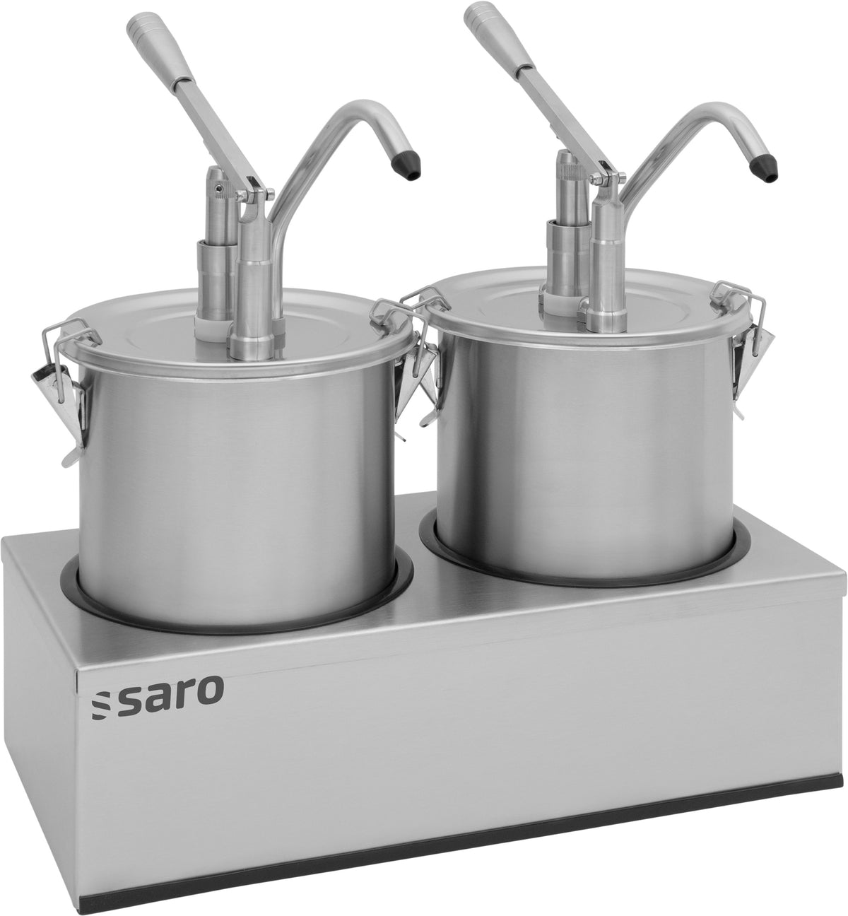 Distributeur sauce PD-002 - 2x4,5L - Dosage max 40ml - Support double Saro - Distributeurs à Sauce professionnel CHR - matériel cuisine pro - Cuistéo