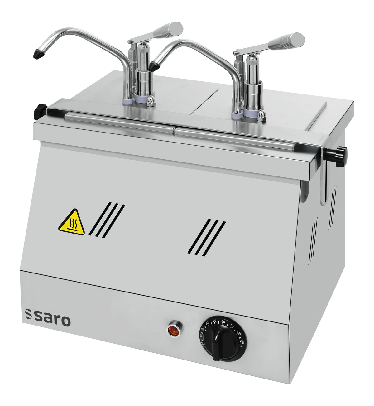 Bain-marie BM-0216 - 2x1/4 + 2x1/6 GN - 900W 4.5 L Saro - Distributeurs à Sauce professionnel CHR - matériel cuisine pro - Cuistéo