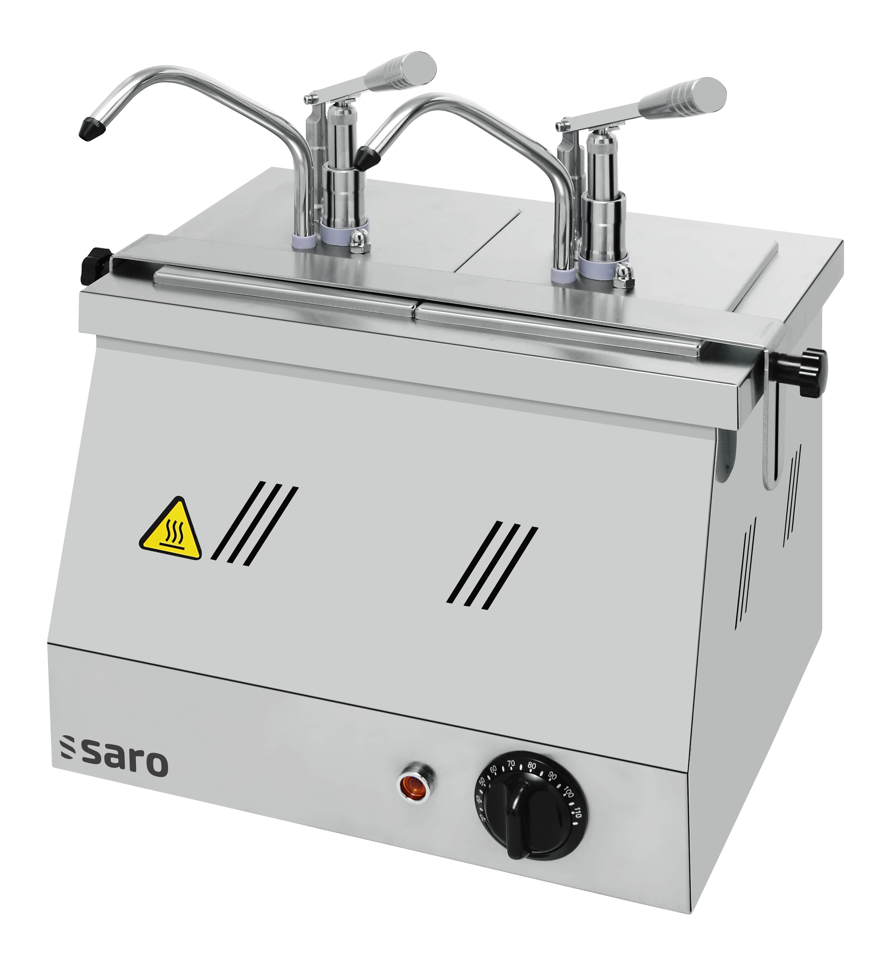 Bain-marie BM-0216 - 2x1/4 + 2x1/6 GN - 900W 4.5 L Saro - Distributeurs à Sauce professionnel CHR - matériel cuisine pro - Cuistéo