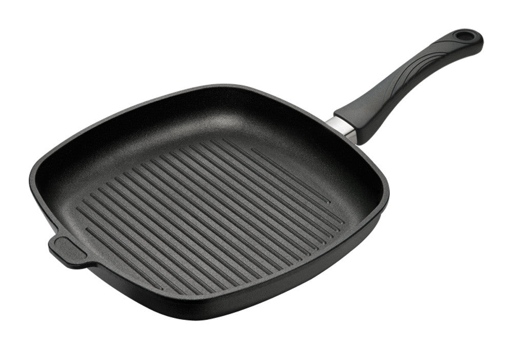 Poêle à griller - 280x280mm - Antiadhésif - Poignée détachable - Compatible four 250°C Saro - Sauteuses professionnel CHR - matériel cuisine pro - Cuistéo