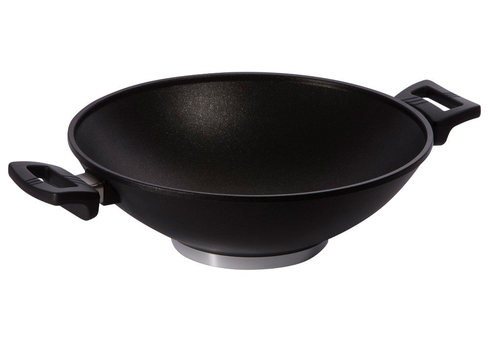 Wok - Ø320mm - Antiadhésif - Compatible four Saro - Cuisson wok professionnel CHR - matériel cuisine pro - Cuistéo