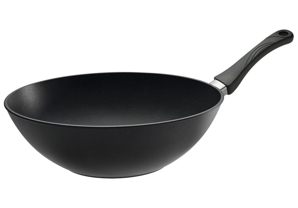 Wok - Ø300mm - Antiadhésif - Poignée détachable - Compatible four 250°C Saro - Cuisson wok professionnel CHR - matériel cuisine pro - Cuistéo
