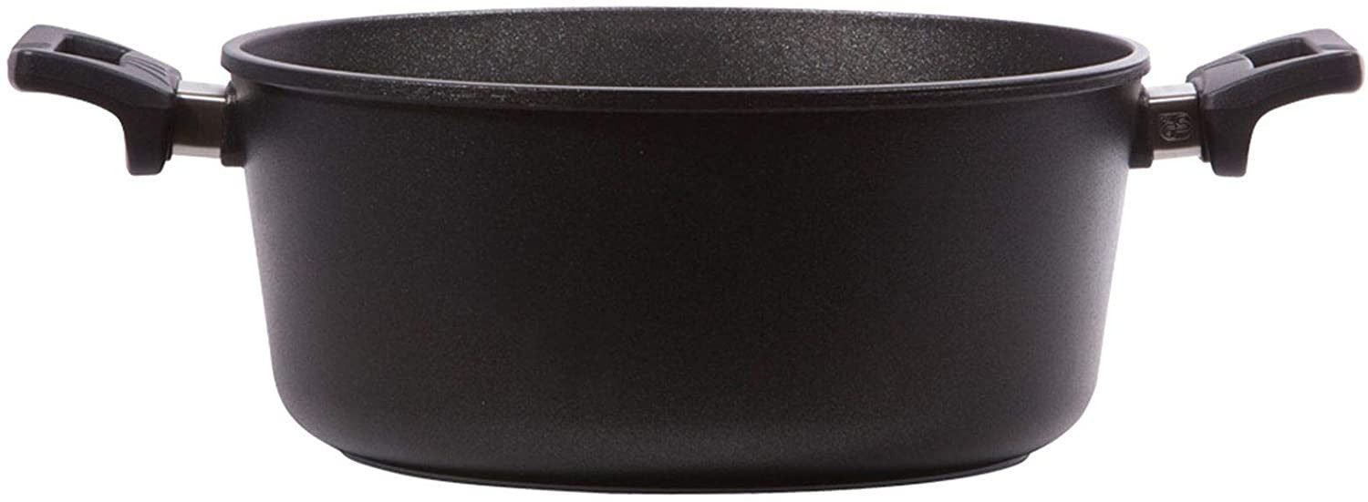 Casserole - Ø200mm - 3L - Couvercle verre - Antiadhésif - Compatible four 240°C Saro - Casserole Professionnelle professionnel CHR - matériel cuisine pro - Cuistéo