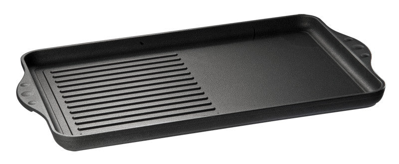 Plaque grill - 430x280mm - Surface mixte - Antiadhésif - Compatible four 240°C Saro - Plaque pâtisserie professionnel CHR - matériel cuisine pro - Cuistéo