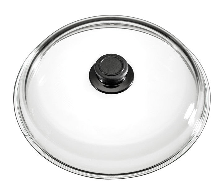 Couvercle verre - Ø180mm - Compatible four 240°C Saro - Couvercle professionnel CHR - matériel cuisine pro - Cuistéo
