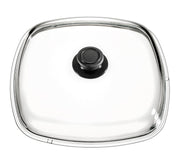 Couvercle verre - 280x280mm - Compatible four 240°C Saro - Couvercle professionnel CHR - matériel cuisine pro - Cuistéo