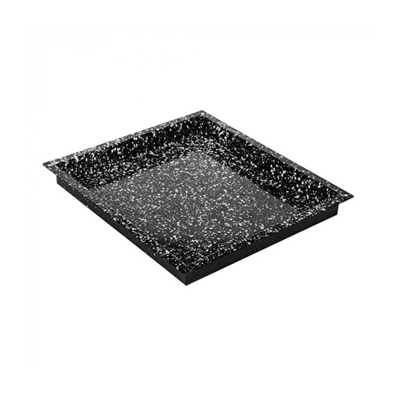 Plateau de four noir tacheté 40 x 36cm H 4cm - Caterchef