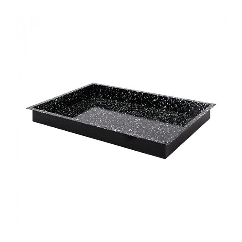Plateau de four noir tacheté 60 x 40cm H 6cm - Caterchef