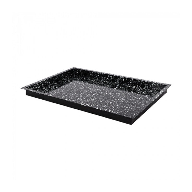 Plateau de four noir tacheté 60x40cm H 4cm - Caterchef