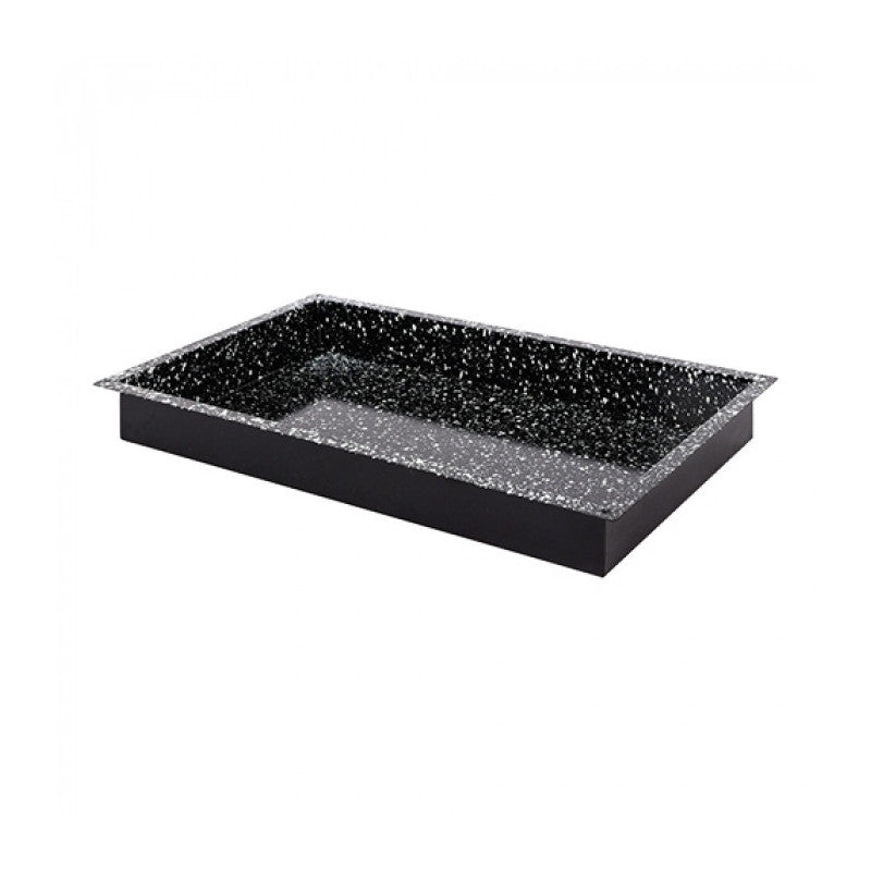 Plateau de four noir tacheté GN 1/1 H 6cm - Caterchef