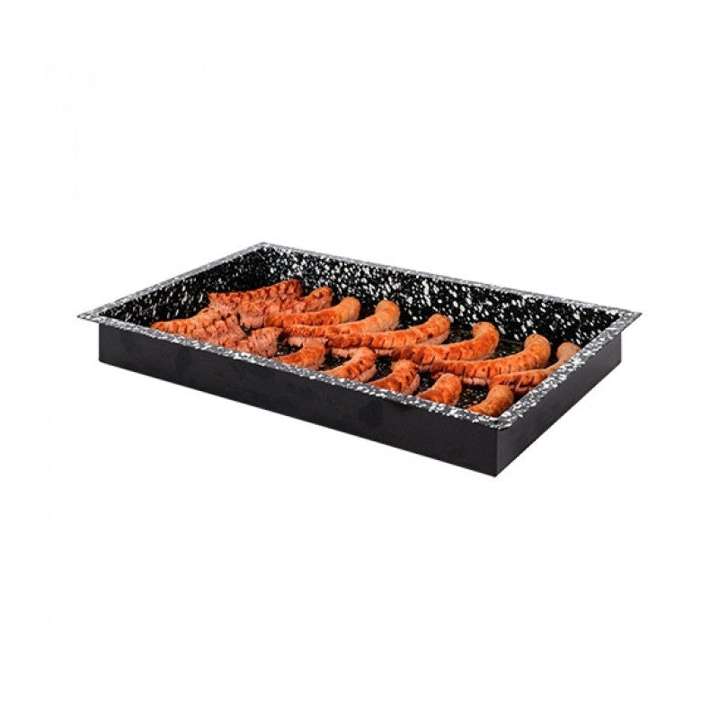 Plateau de four noir tacheté GN 1/1 H 6cm - Caterchef