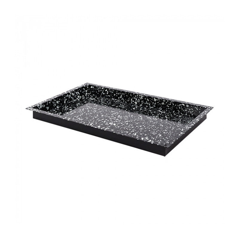 Plateau de four noir tacheté GN 1/1 H 4cm - Caterchef