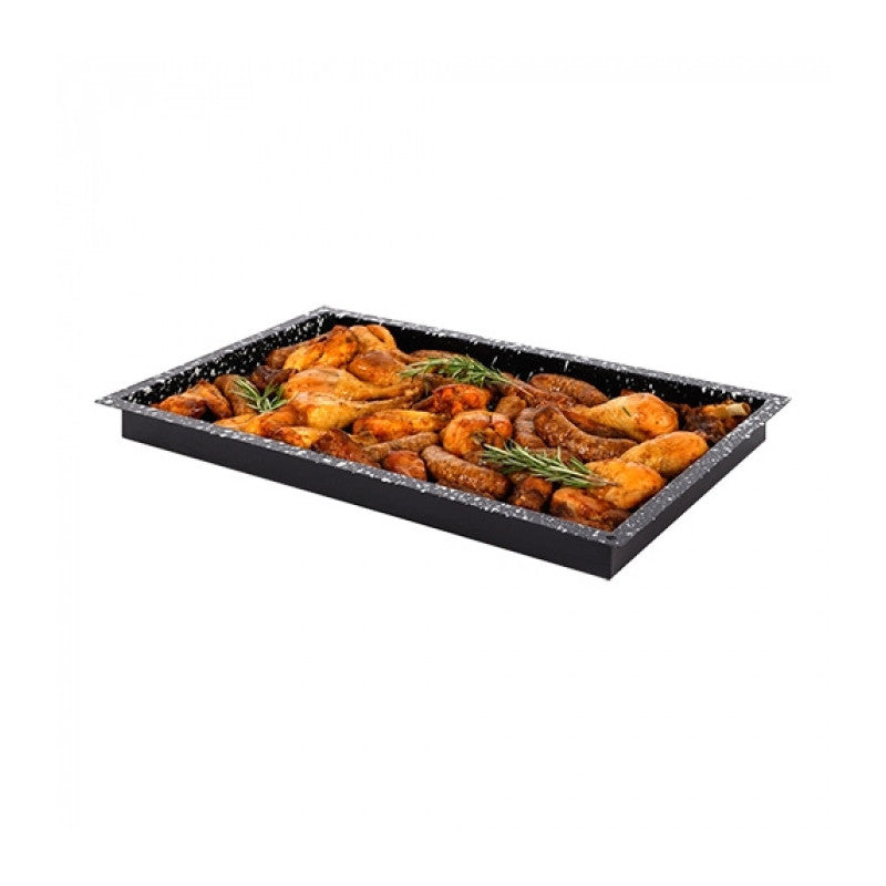 Plateau de four noir tacheté GN 1/1 H 4cm - Caterchef