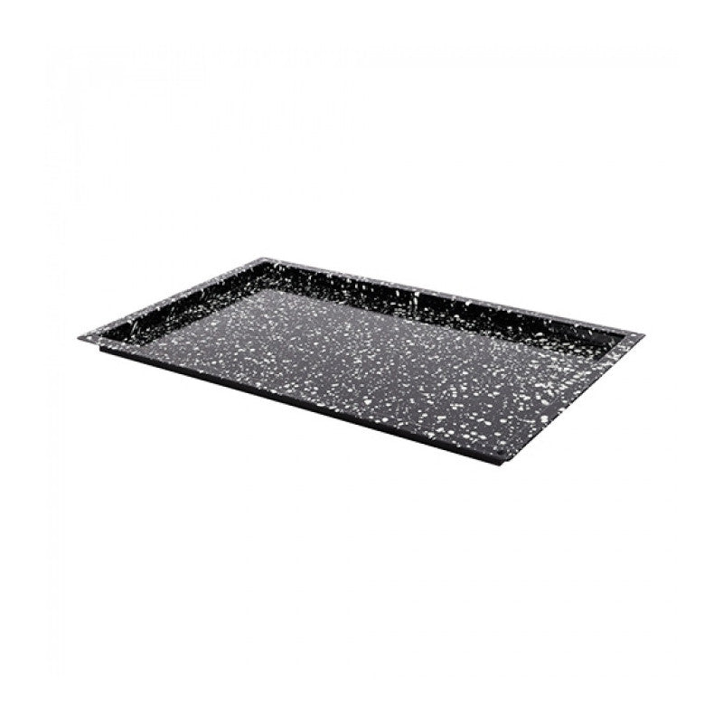 Plateau de four noir tacheté GN 1/1 H 2cm - Caterchef