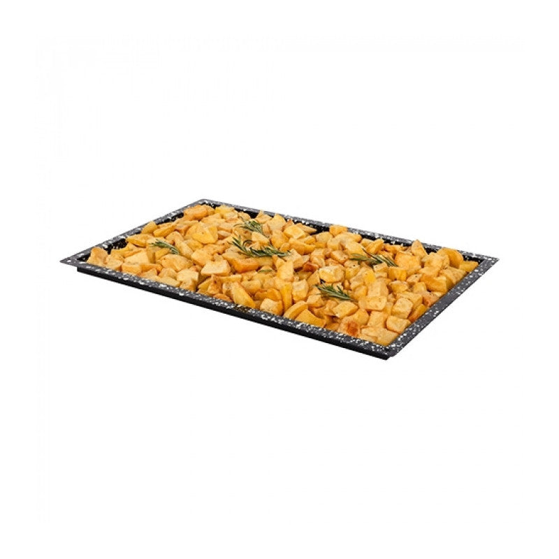 Plateau de four noir tacheté GN 1/1 H 2cm - Caterchef