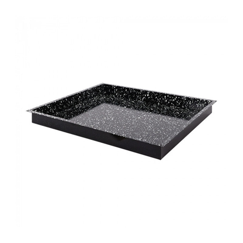 Plateau de four noir tacheté GN 2/1 H 6cm - Caterchef