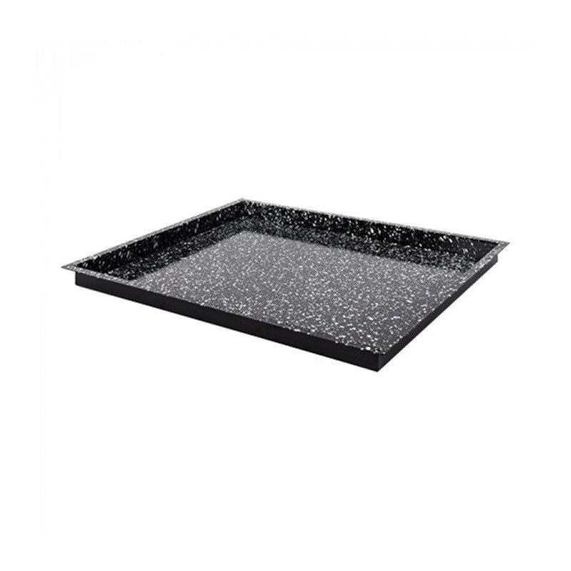 Plateau de four noir tacheté GN 2/1 H 4cm - Caterchef