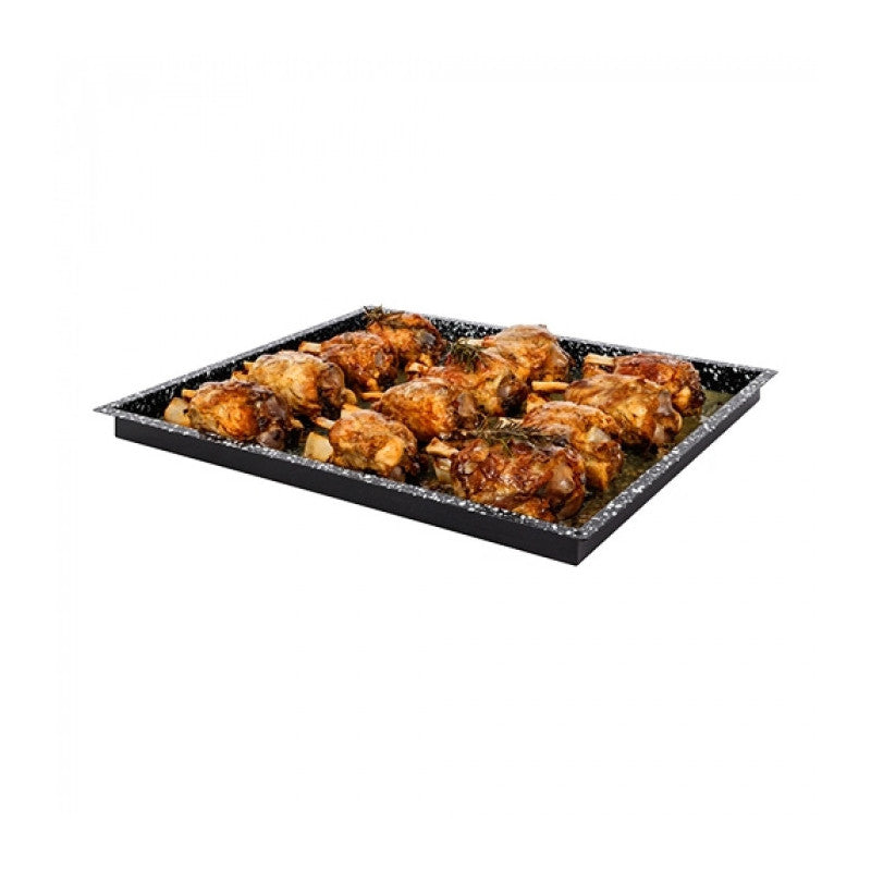Plateau de four noir tacheté GN 2/1 H 4cm - Caterchef