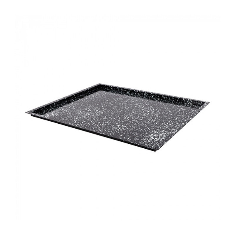Plateau de four noir tacheté GN 2/1 H 2cm - Caterchef