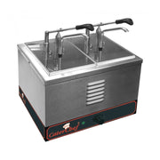 Chauffe-sauce a/dispenser double 1/4 GN - Caterchef star