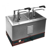 Chauffe-sauce a/dispenser double 1/6 GN - Caterchef star