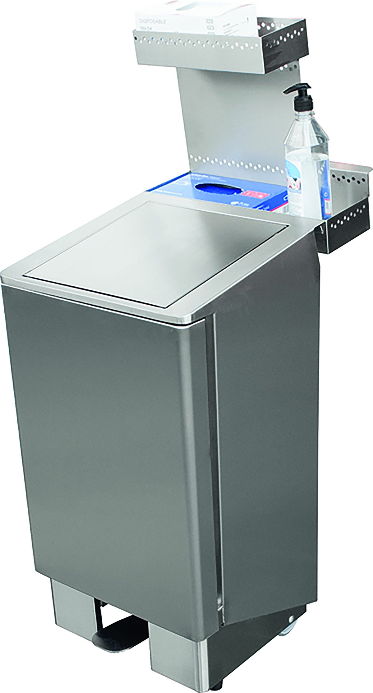 Poubelle JUPITER 90L - Acier inoxydable - Amortisseur hydraulique - Saro