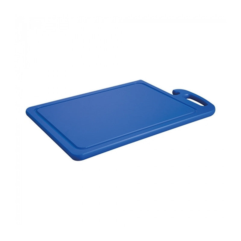 Planche découper bleu coins ronds avec poignée 45x30cm - Caterchef