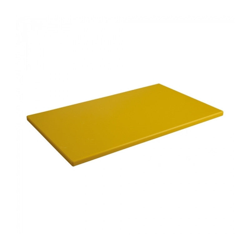 Planche découper jaune angles droits 50x30cm - Caterchef