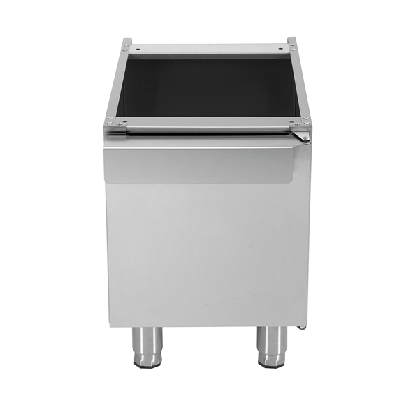 Élément neutre inox soubassement 1 porte - L 400 x P 700 x H 600 mm - Unninox