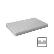 Planche découper épaisse blanche avec rigole 50x30cm - Caterchef