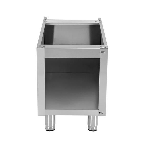 Élément neutre inox soubassement ouvert sans porte - L 400 x P 700 x H 600 mm - Unninox