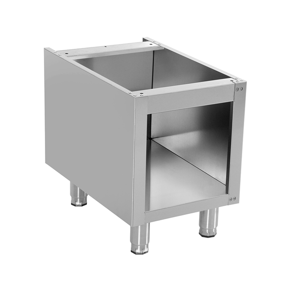 Élément neutre inox soubassement ouvert sans porte - L 400 x P 700 x H 600 mm - Unninox