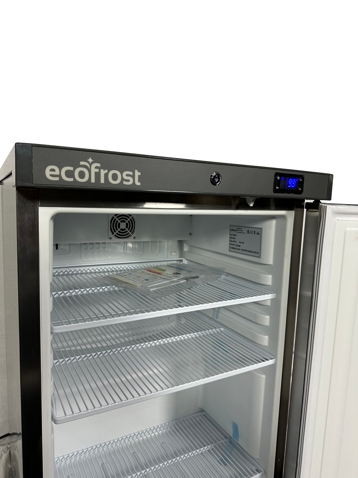 Réfrigérateur 1 porte 200 L en acier inox, modèle de table - L 600 x P 635 x H 835 mm - Combisteel