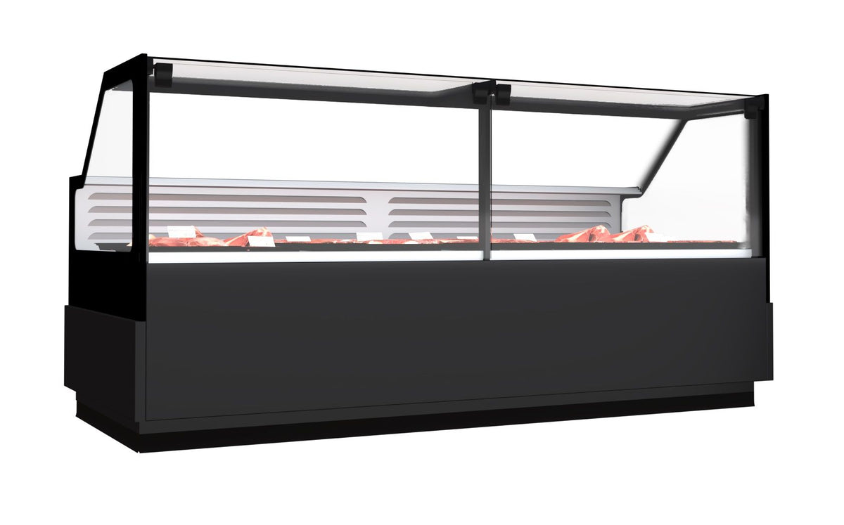 Vitrine réfrigérée à plaque froide pour viande Rick 4,0, longueur 3820 mm - L 3820 x P 1095 x H 1200 mm - Combisteel
