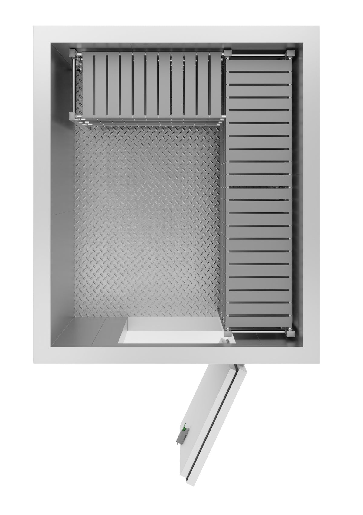 Chambre froide positive/négative 1660 x 1960 x 2200 mm, 5,1 m³ - Combisteel