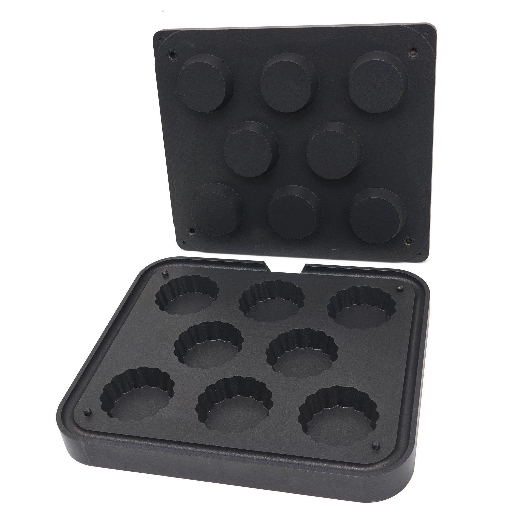 Moule à Tartelette - Ondulé - 84/71 mm - 8 pieces Maxima - Moule à gâteaux professionnel CHR - matériel cuisine pro - Cuistéo