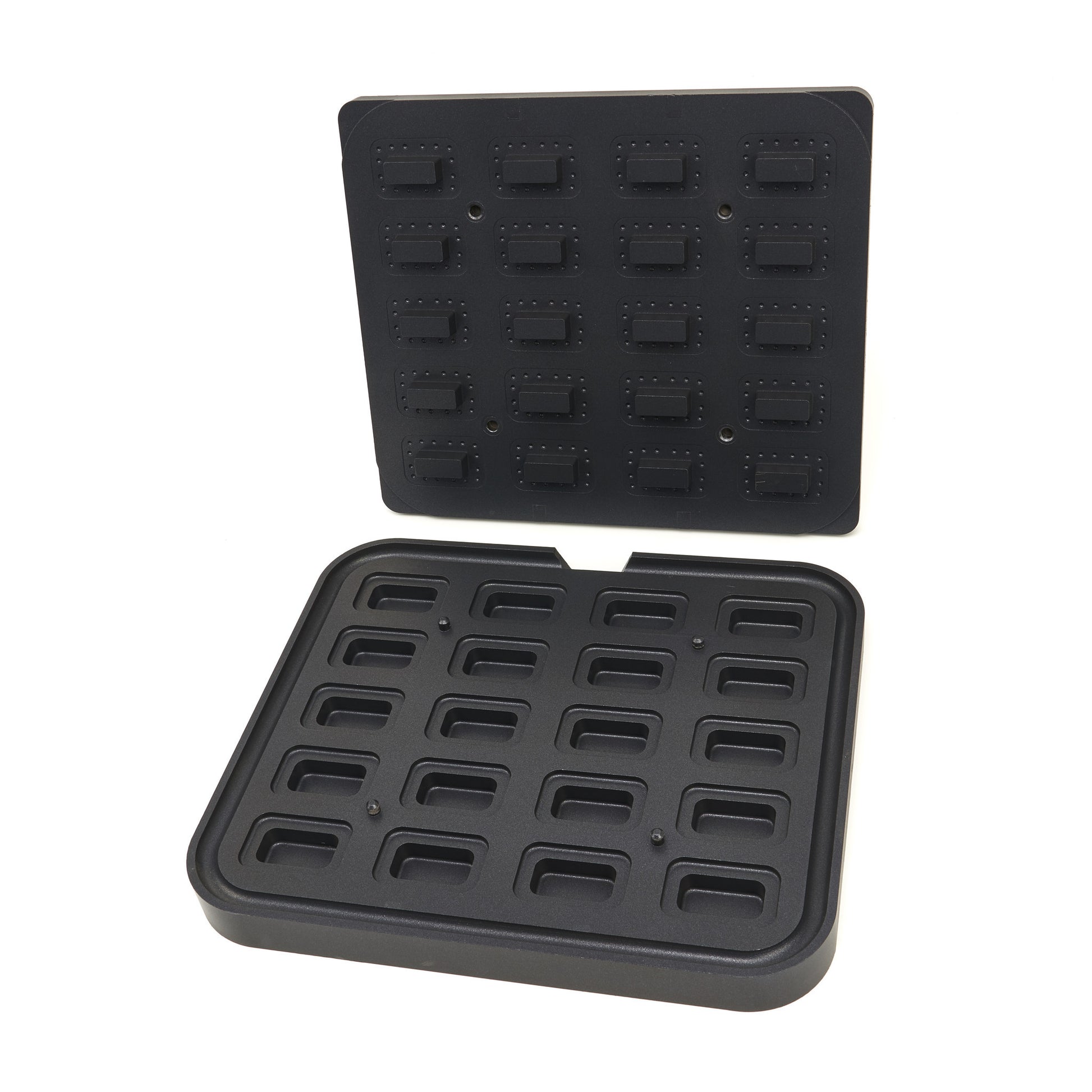 Moule à Tartelette - Rectangle - 64x41/45x22 mm - 20 pieces Maxima - Moule à gâteaux professionnel CHR - matériel cuisine pro - Cuistéo