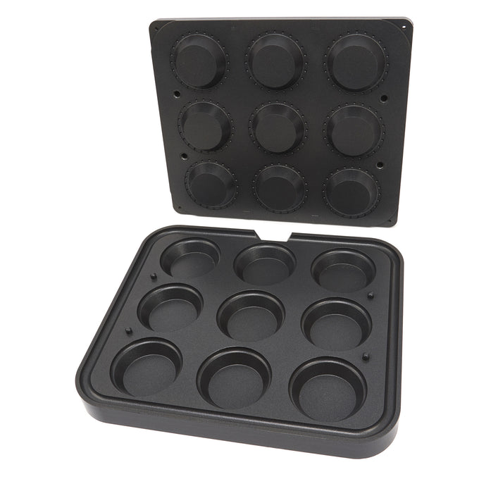 Moule à Tartelette - Rond - 89/65 mm - 9 pièces Maxima - Moule à gâteaux professionnel CHR - matériel cuisine pro - Cuistéo