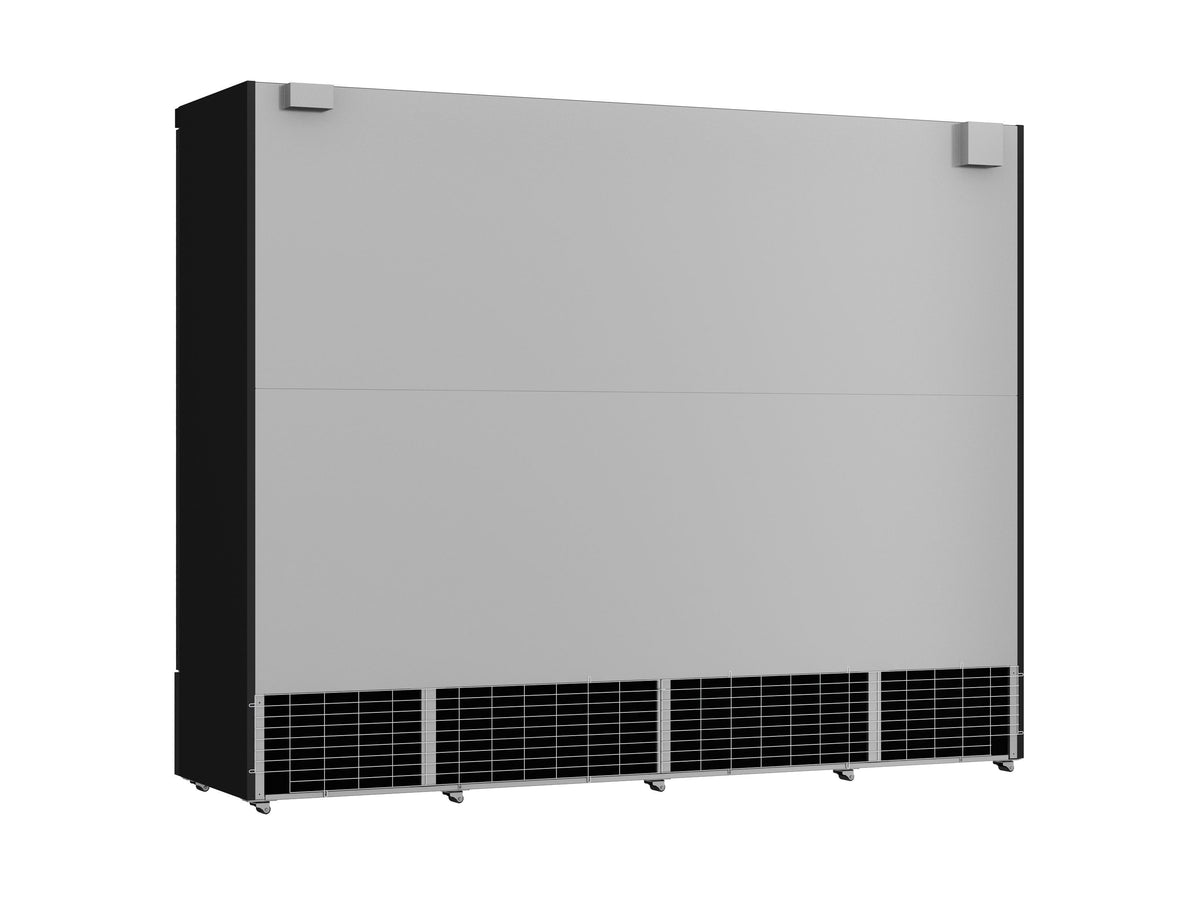 Congélateur 4 portes vitrées noir JDE-2025F BL - L 2550 x P 760 x H 2003 mm - Combisteel