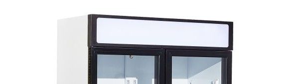 Fronton canopy droit blanc pour série 7455.139x - Combisteel