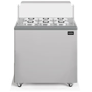 Vitrine à crème glacée Zanzibar 6, 6 + 4 bacs de 7 L - L 939 x P 674 x H 935 mm - Combisteel