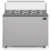 Vitrine à crème glacée Zanzibar 8, 8 + 6 bacs de 7 L - L 1214 x P 674 x H 935 mm - Combisteel
