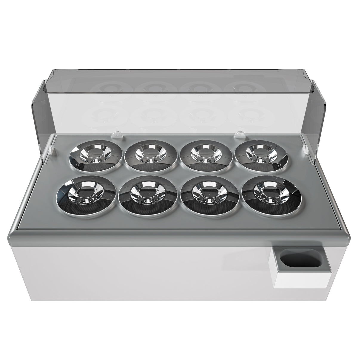 Vitrine à crème glacée Zanzibar 8, 8 + 6 bacs de 7 L - L 1214 x P 674 x H 935 mm - Combisteel