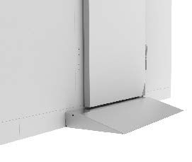Rampe d'accès automatique 120 mm pour chambre froide série 7489 - L 900 x P 388 x H 120 mm - Combisteel