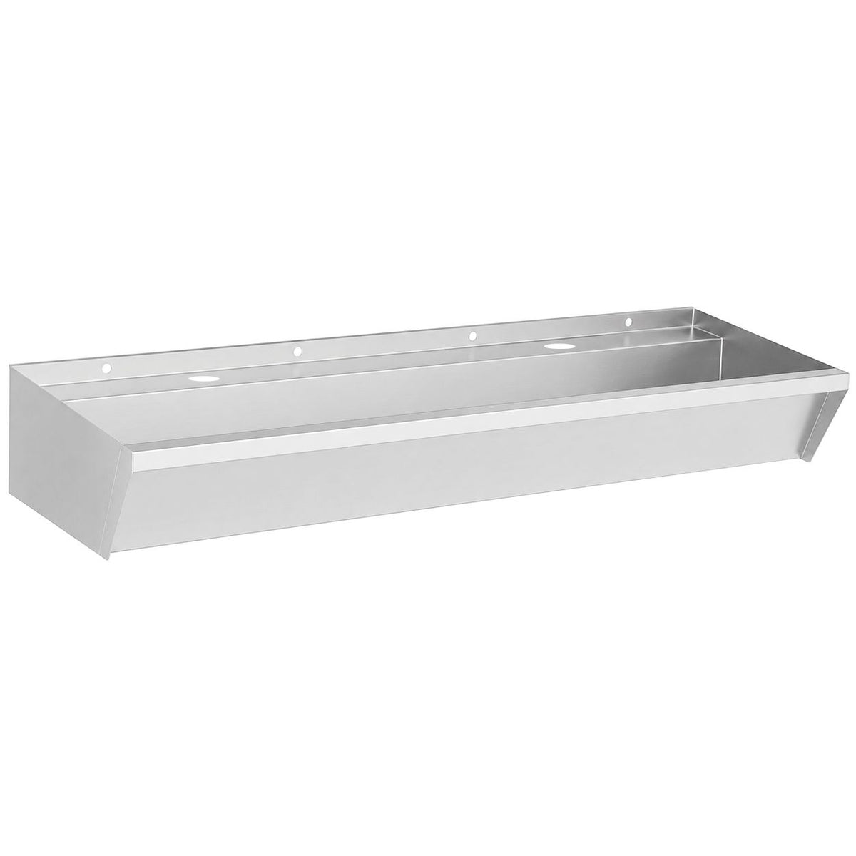 Évier inox 2 robinets 1200 x 360 x 135 mm - Combisteel