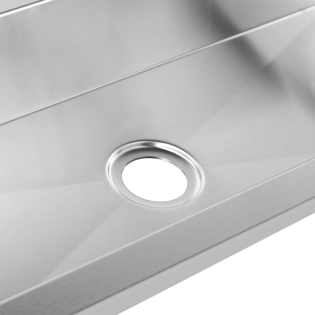 Évier inox 2 robinets 1200 x 360 x 135 mm - Combisteel