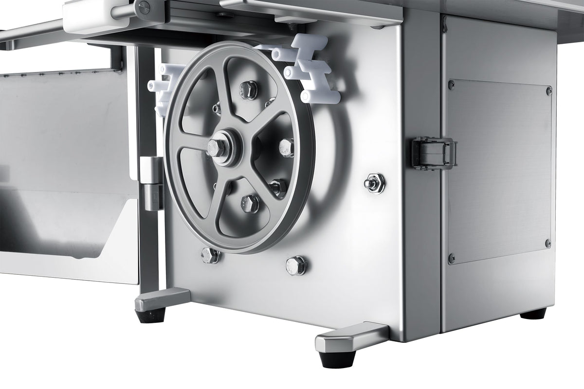 Scie à ruban inox 230 V, ruban de 1650 mm - L 478 x P 529 x H 902 mm - Combisteel