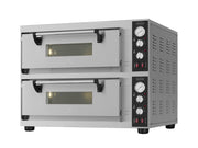 Four à pizza électrique double, 2 chambres de 4 pizzas de 30 cm - L 810 x P 880 x H 720 mm - Combisteel