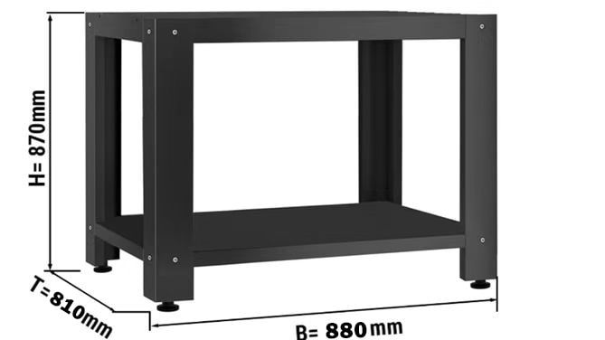 Support pour four à pizza réf. 7548.0040 - L 756 x P 880 x H 903 mm - Combisteel